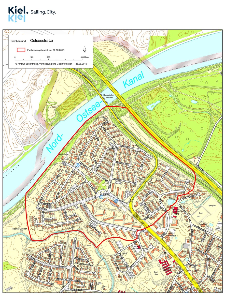 POL-KI: 190626.4 Kiel: Bombenentschärfung in Kiel-Suchsdorf