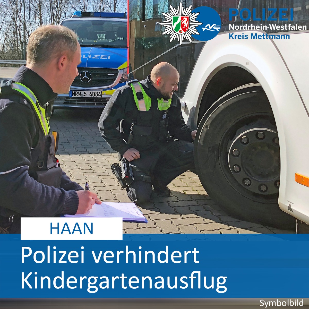 POL-ME: Bus hatte erhebliche Mängel: Kindergarten-Ausflug musste abgesagt werden - Polizei weist auf Service-Angebot hin - Hilden - 2405098