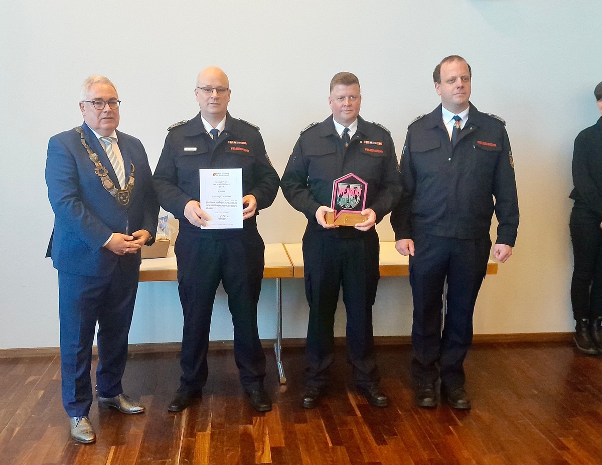 FF Olsberg: Feuerwehr Olsberg belegt 2. Platz beim Heimat-Preis der Stadt Olsberg