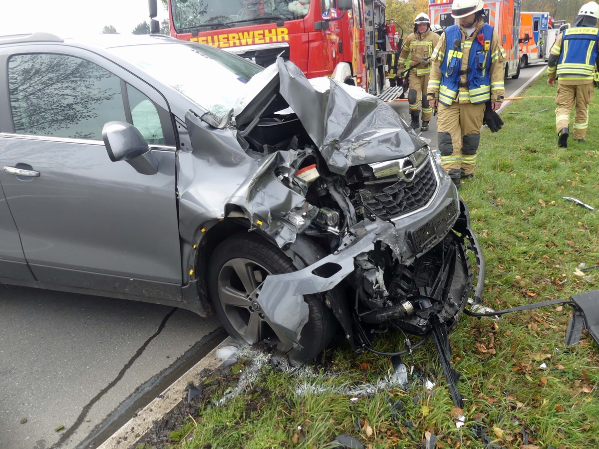 POL-GM: Zwei Verletzte bei Unfall auf der L 350