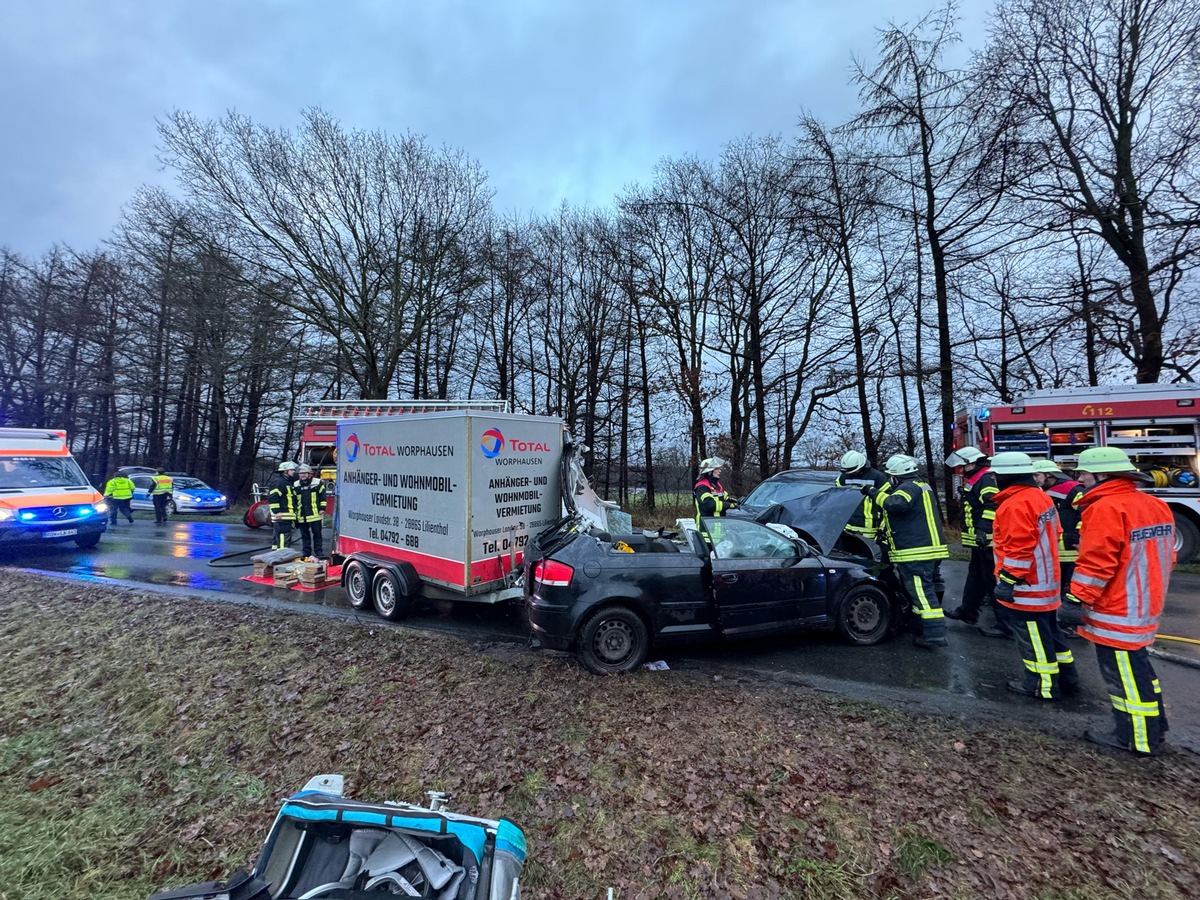 FW-ROW: Verkehrsunfall in Spreckens