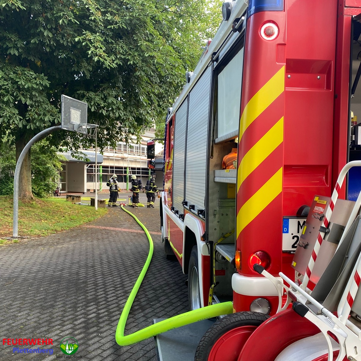 FW-PL: Ortsteil Böddinghausen - Brand in Schulgebäude