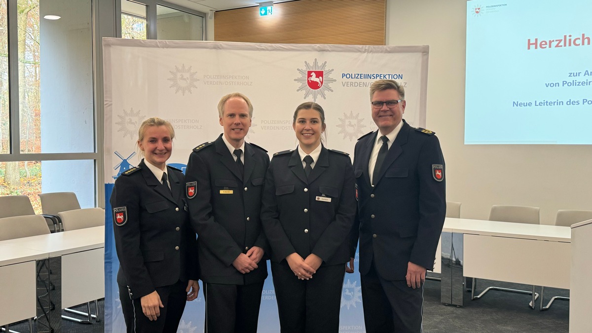 POL-OLD: Führungswechsel beim Polizeikommissariat Osterholz/Polizeipräsident Andreas Sagehorn überträgt die Leitung an Polizeirätin Sarah Humbach