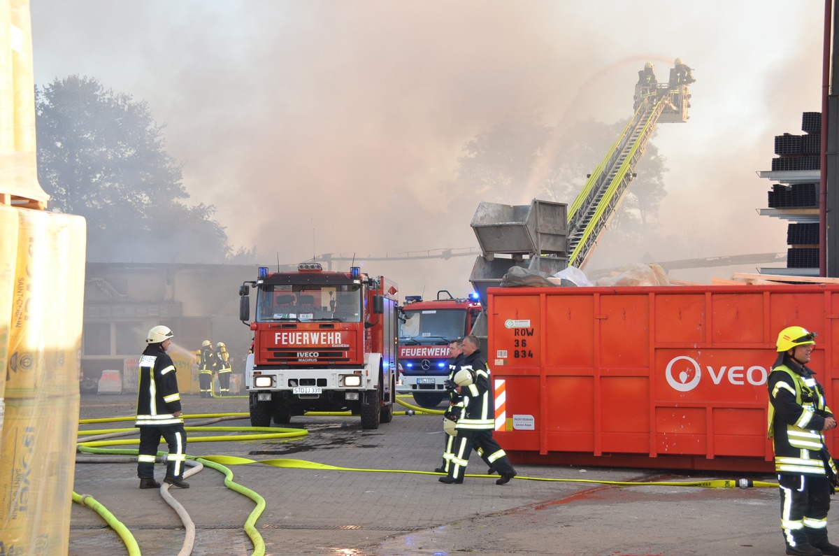 POL-STD: Großfeuer in Harsefeld richtet Millionenschaden an