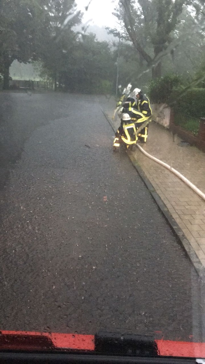 FW-Erkrath: Abschlussmwldung Unwetter über dem Stadtgebiet Erkrath