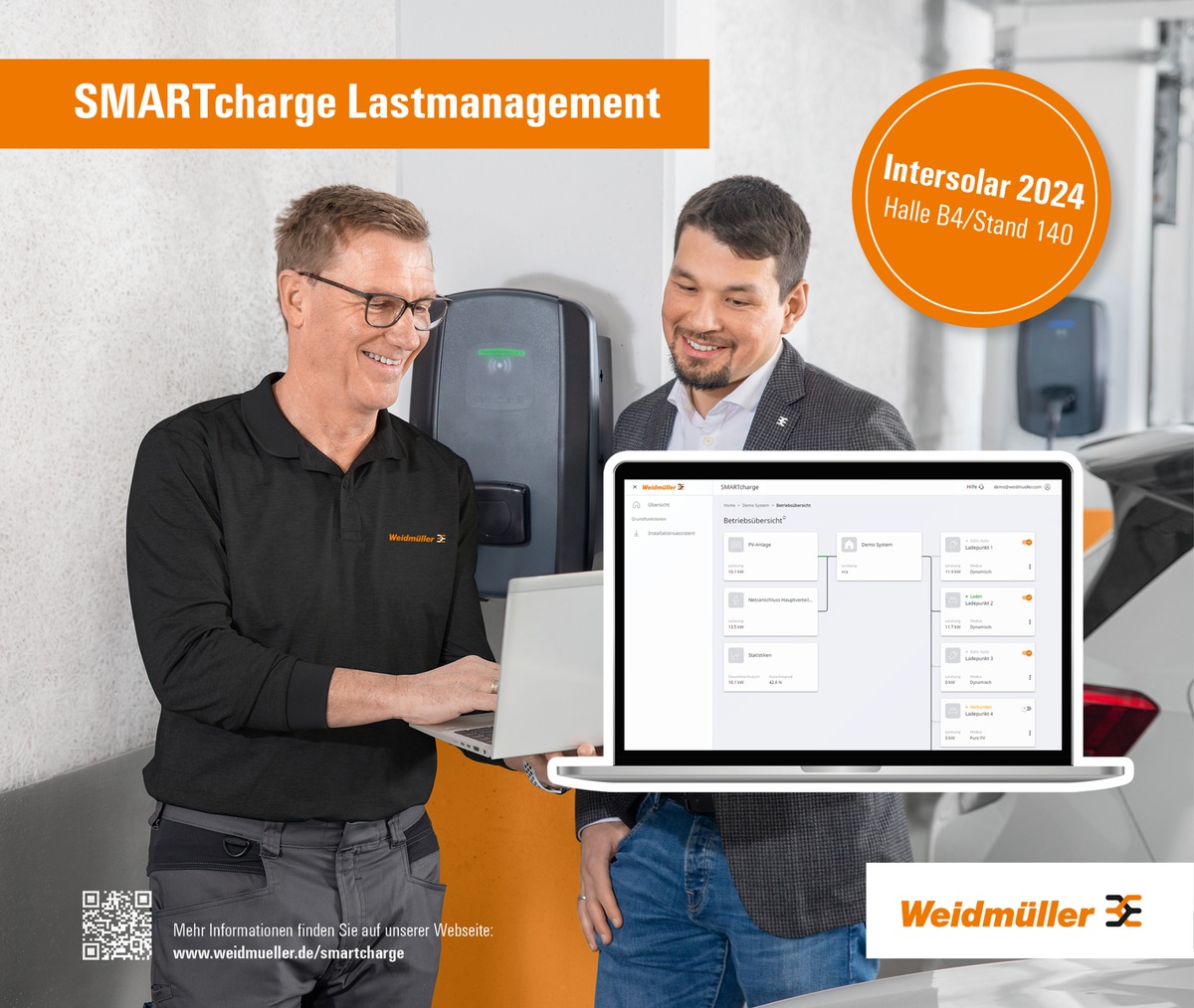 SMARTcharge - das intelligente Lastmanagementsystem für Ihr Ladenetzwerk mit der Wallbox-Familie AC SMART