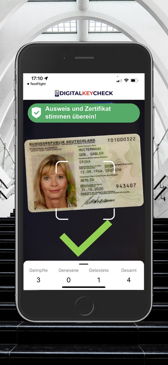 DigitalKeyCheck-App / Der digitale Weg durch den Dschungel der Corona-Regeln