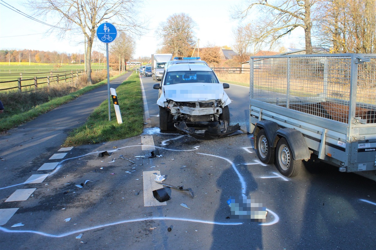 POL-COE: Olfen, B235/ Fünf Verletzte bei Unfall