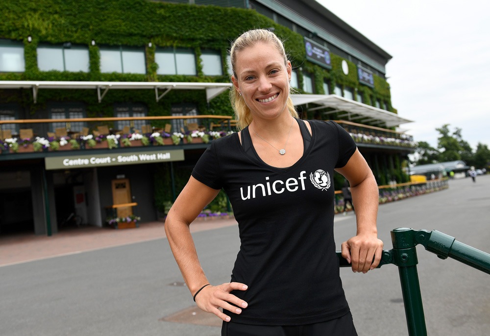 Vorteil Kinder: Angelique Kerber spielt für das Team UNICEF