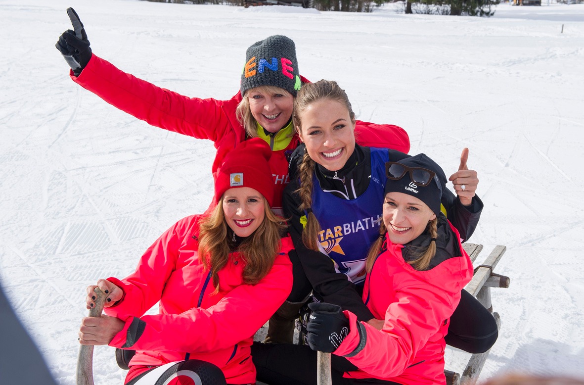 Das Erste / Star Biathlon 2014 / Psychoduell mit Spaßfaktor in Garmisch - Stefanie Hertel schockt die Konkurrenz / Am Samstag, 1. Februar 2014, um 20.15 Uhr (FOTO)