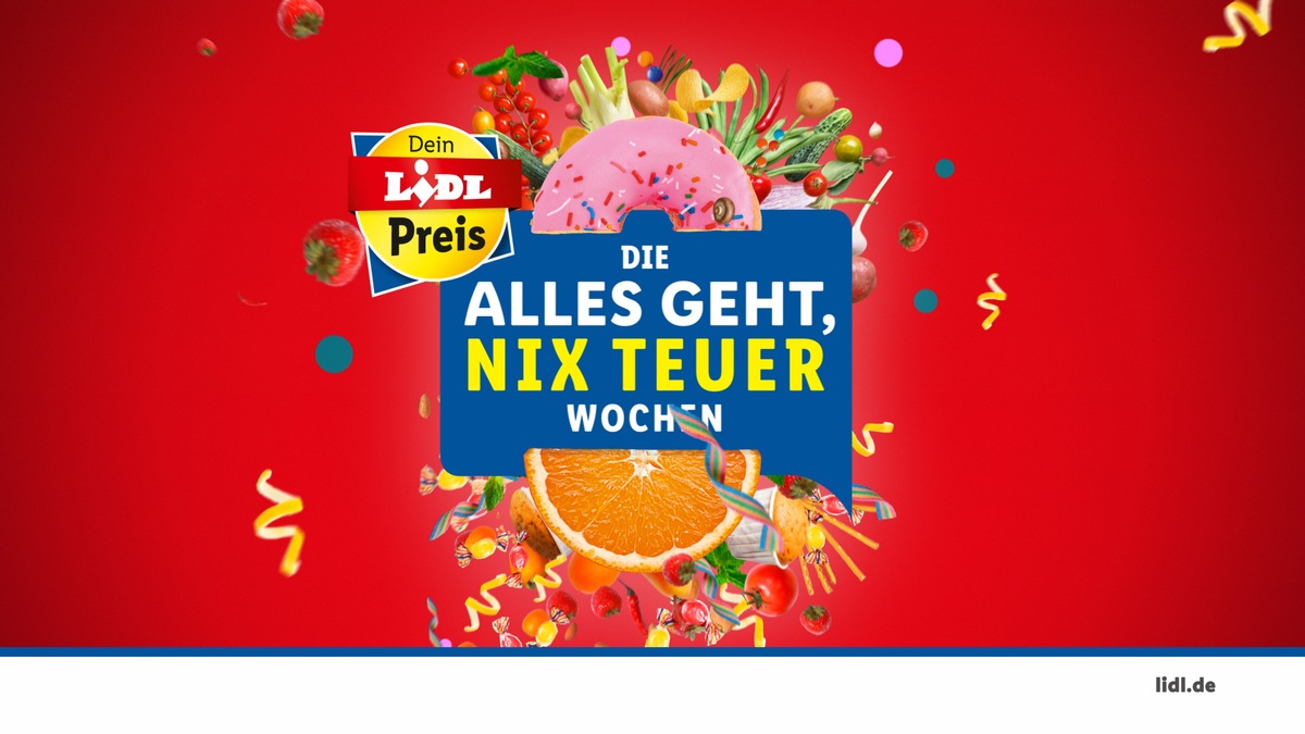 Perfekter Start ins neue Jahr: Die &quot;Alles geht, nix teuer&quot;-Wochen bei Lidl / Humorvolle Kampagne zu Jahresbeginn bricht mit den üblichen Neujahrsvorsätzen (FOTO)