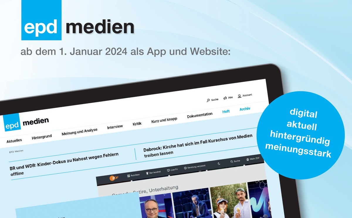 Presseinfo: epd medien rundum erneuert