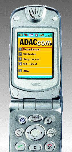 Mobile Telematikdienste / Mehr Verkehrsinfos mit neuem GPRS-Service / Der ADAC ist jetzt auch via i-mode erreichbar