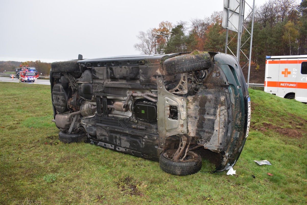 POL-PDKL: A6/Kaiserslautern, Zu schnell auf nasser Fahrbahn