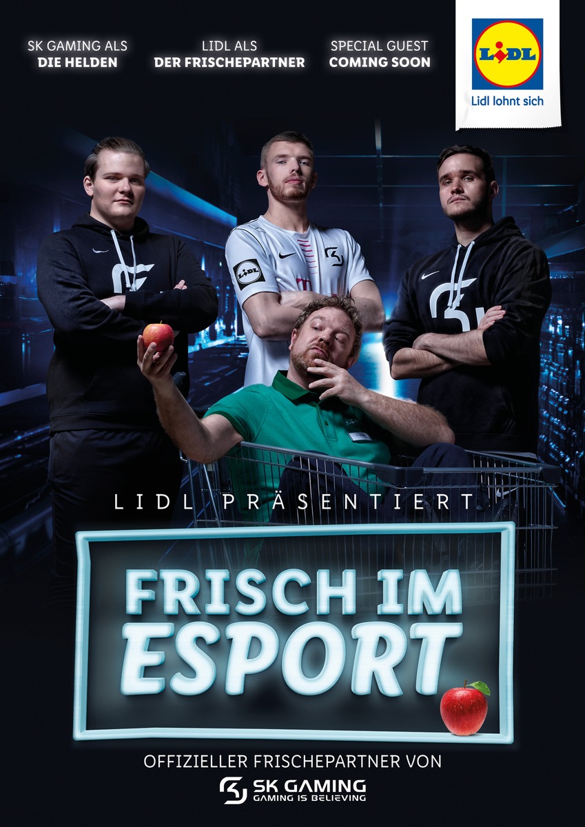 Frisch im Esport: Lidl ist offizieller Frischepartner von SK Gaming