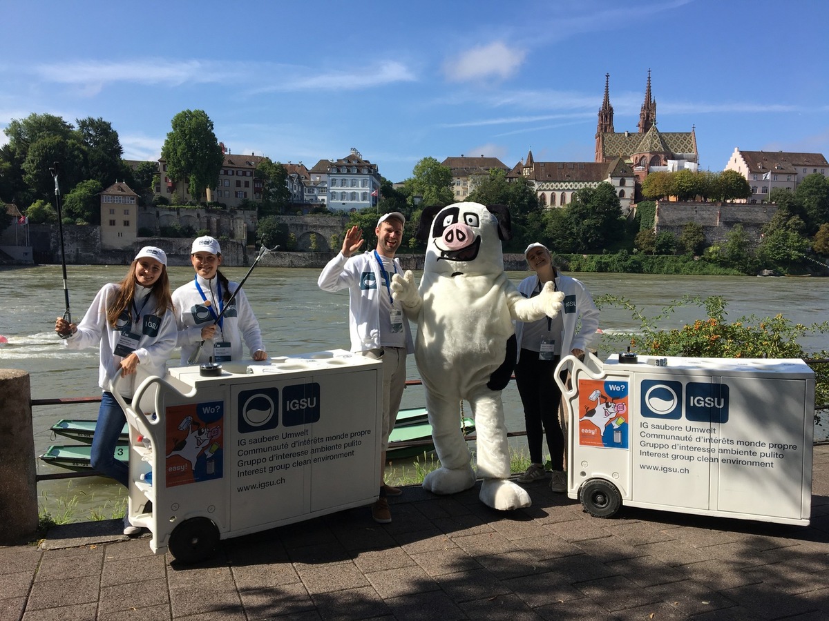 Medienmitteilung: &quot;IGSU und &lt;Schweinehund&gt;: Gemeinsam gegen Littering in Basel&quot;