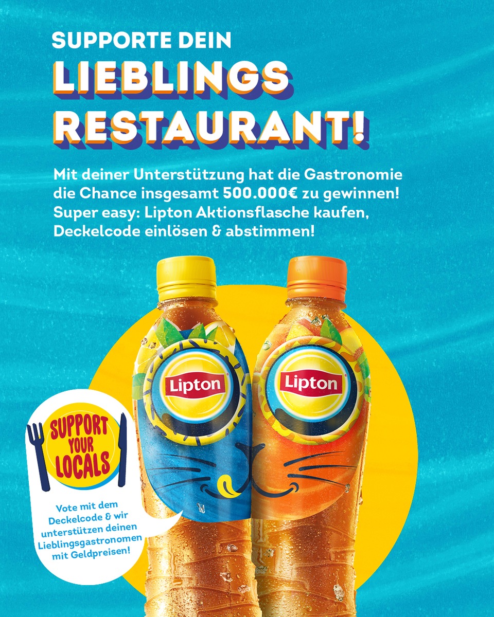 Lipton Ice Tea unterstützt die Gastronomie mit einer halben Million Euro - und so können Supporter helfen