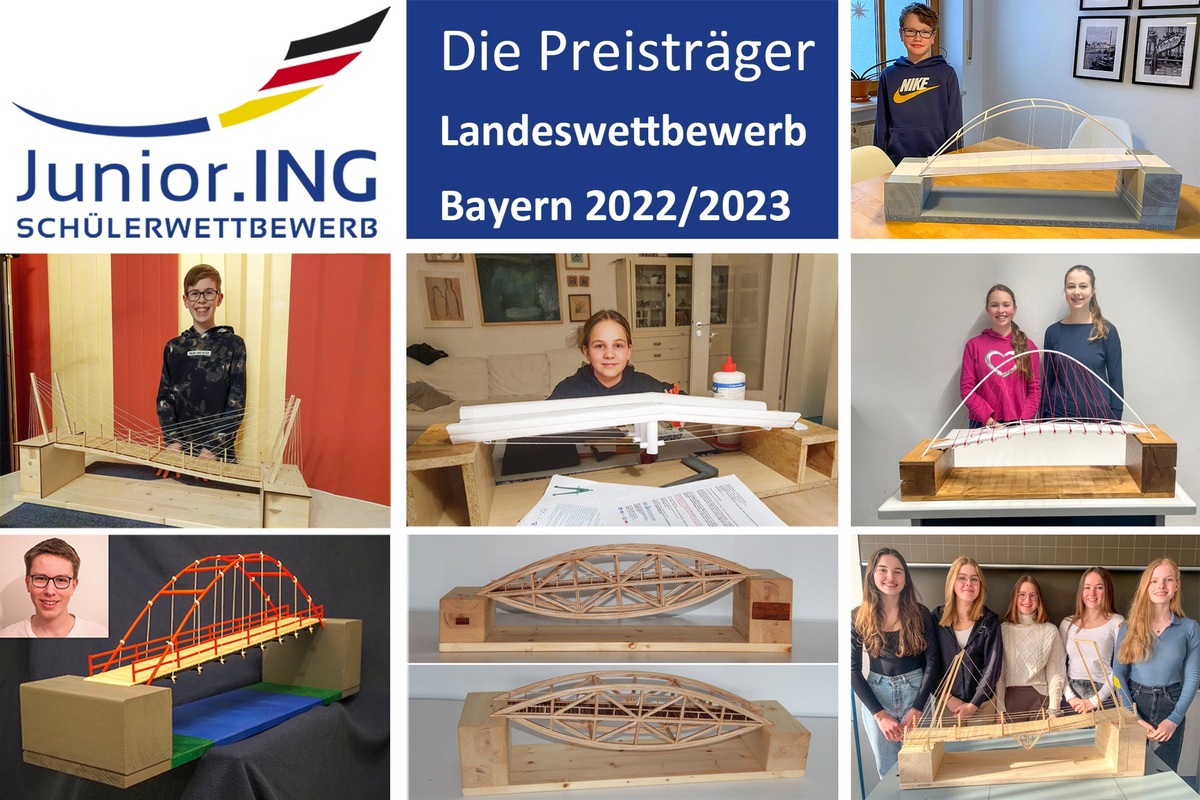 Schüler bauen Brücken - Sieger des Wettbewerbs Junior.ING stehen fest