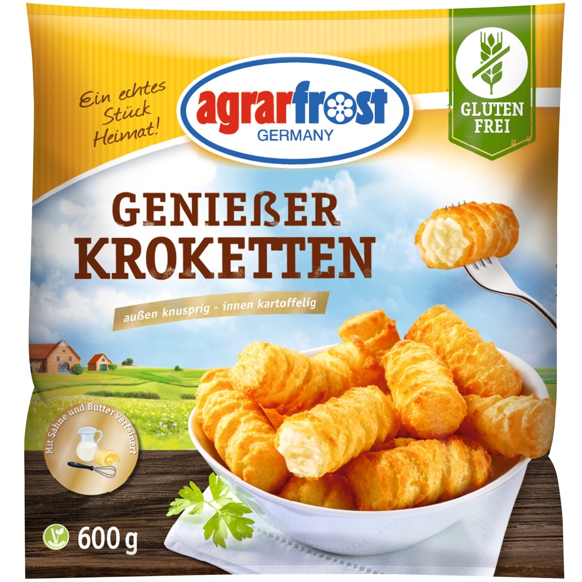 Agrarfrost bringt glutenfreie Genießer Kroketten in die Tiefkühltruhe