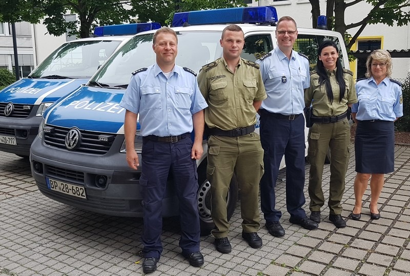 BPOLI DD: Polnische Grenzschützer hospitieren bei der Bundespolizei Dresden