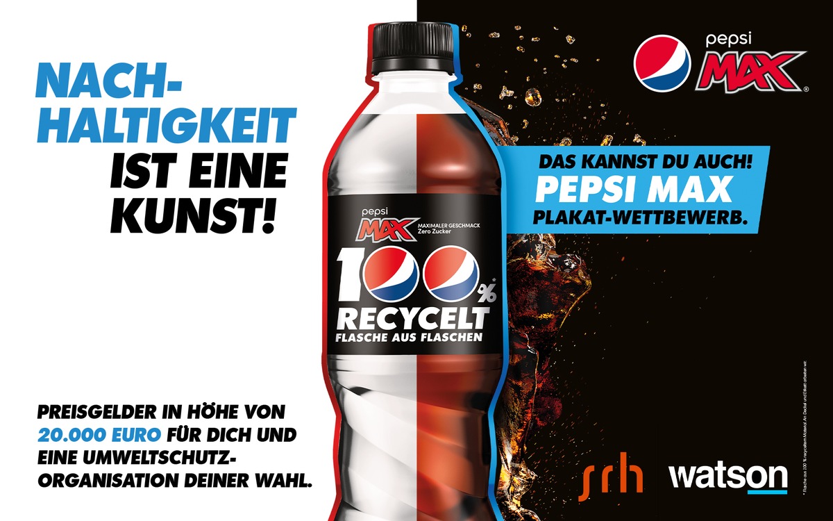 Nachhaltigkeit ist eine Kunst: Pepsi MAX macht Verpackungen mit Kunst-Wettbewerb zum Thema