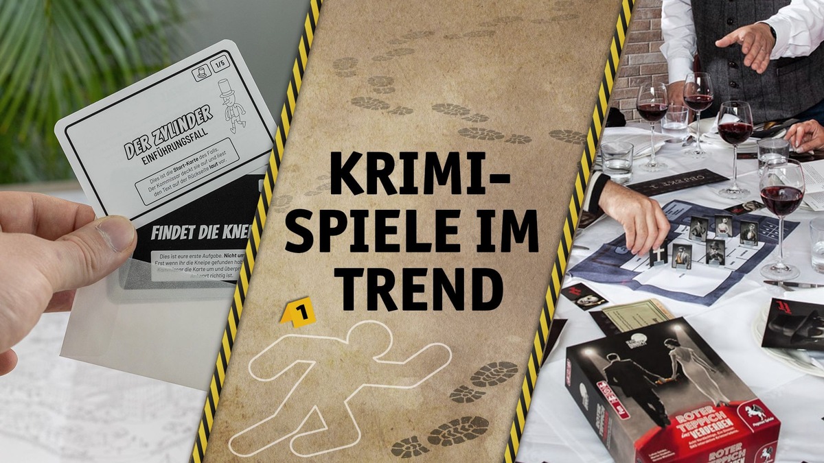 Krimispiele im Trend / In Deutschland werden Krimis nicht nur gerne gelesen und gesehen, sondern auch gespielt