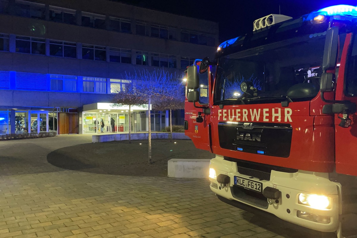 FF Goch: Feuer im Krankenhaus