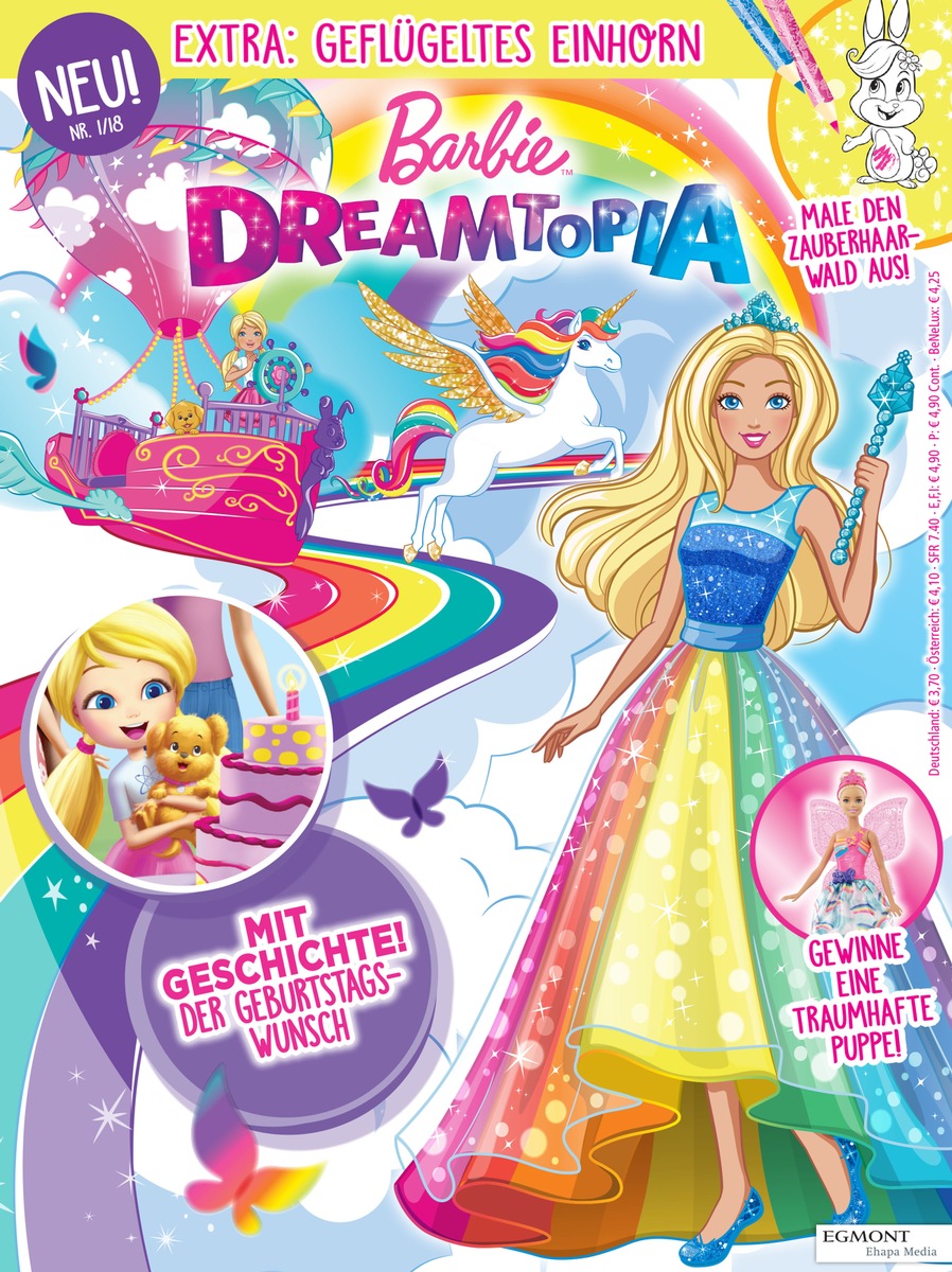 Barbie Dreamtopia: Eine magische Magazinwelt öffnet sich für junge Leserinnen