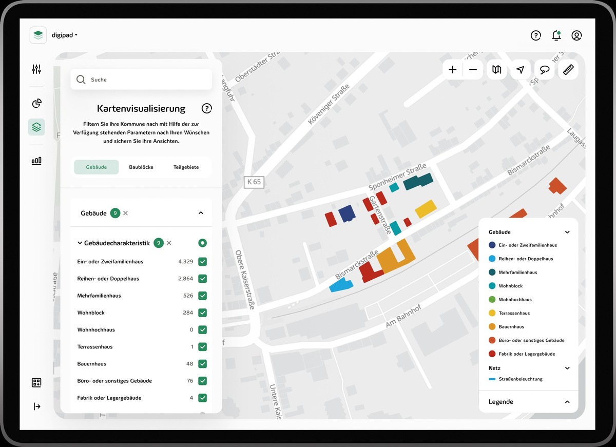 Innovation für regionale Klimaziele: digipad 2.0