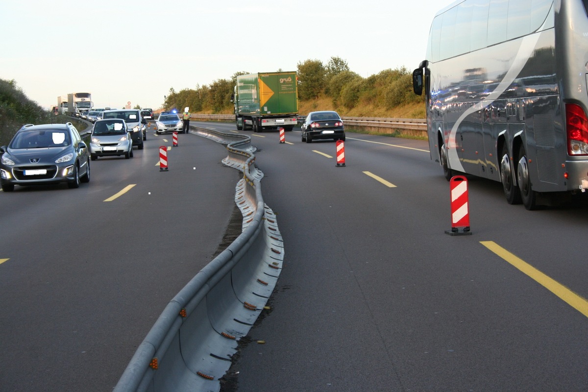 POL-PDKL: Verschobene Miniguards im Baustellenbereich A 6 bei Kaiserslautern