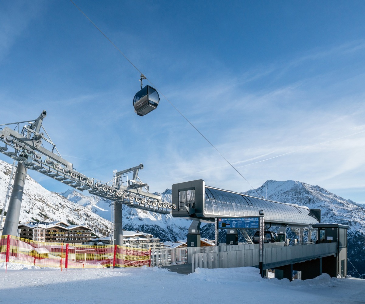 4-Sterne-Skihotel Edelweiss in Hochsölden mit neuer Rotkogelbahn nun perfekt an das Skigebiet um das Giggijoch angebunden