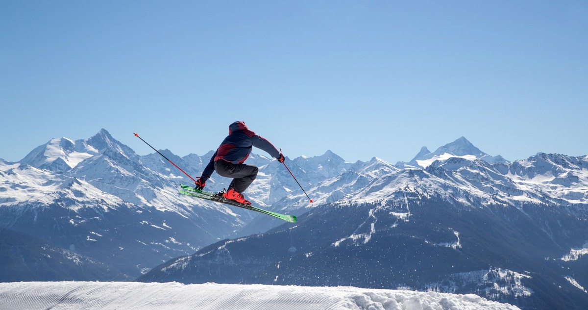 Crans-Montana: oben Skifahren, unten Biken