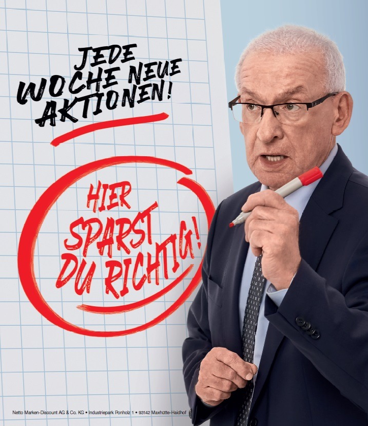 Spar-Experte Peter Zwegat ist Testimonial der Netto-Preiskampagne