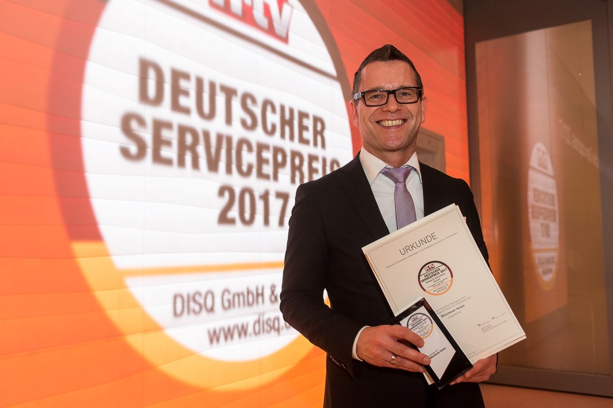 Münchener Verein erhält auch 2017 den Deutschen Servicepreis