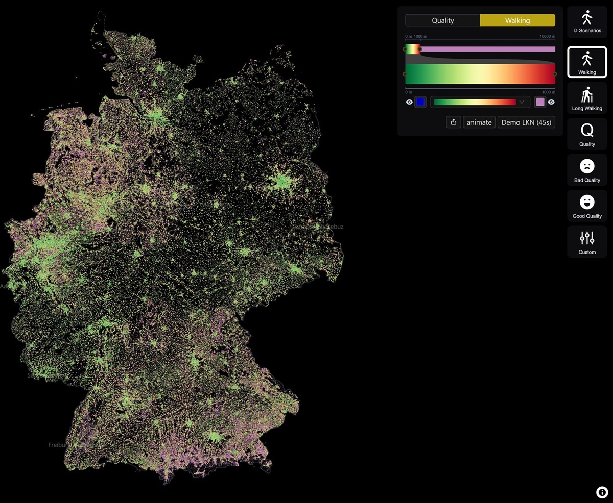 Die Qualität des Nahverkehrs: eine Deutschlandkarte, PI Nr. 10/2025