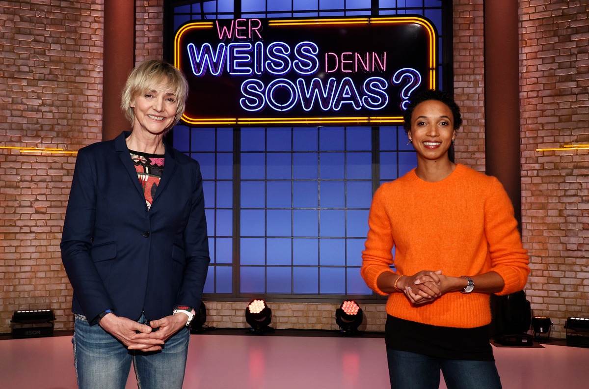 Schneller, höher, weiter: Malaika Mihambo und Heike Drechsler bei &quot;Wer weiß denn sowas?&quot; / Das Wissensquiz vom 18. bis 22. April 2022, um 18:00 Uhr im Ersten