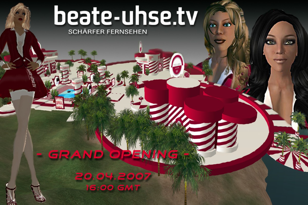 BEATE-UHSE.TV startet in Second Life! Eröffnungsparty am 20. April, ab 16 Uhr!