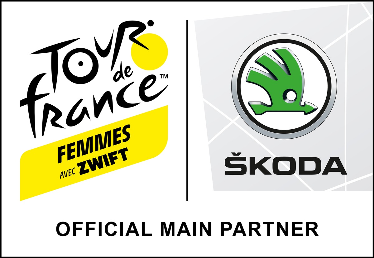 ŠKODA AUTO erstmals Hauptpartner der Tour de France Femmes avec ZWIFT