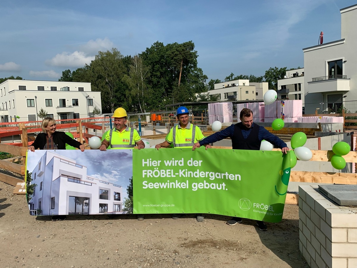 Grundstein für neuen FRÖBEL-Kindergarten Seewinkel in Treptow-Köpenick gelegt