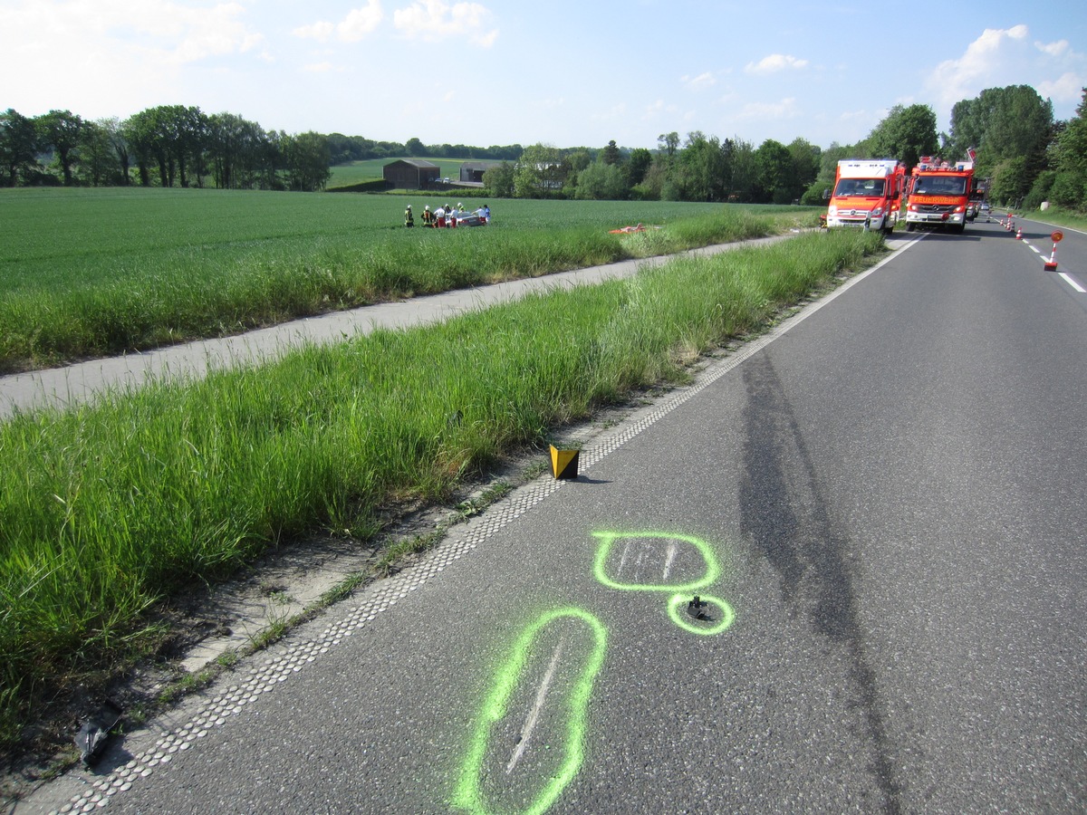 FW-MH: -Update- Verkehrsunfall auf der Mendener Straße mit eigeklemmter Person.