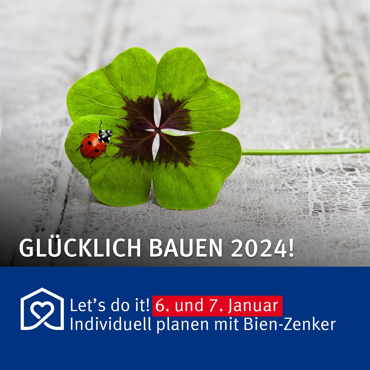 &quot;Glücklich bauen 2024&quot;- Individuelle Wohnträume werden Wirklichkeit / Bauherren erfahren am ersten Wochenende des Jahres in den Bien-Zenker Musterhäusern, wie sie ihr Bauprojekt konkret angehen