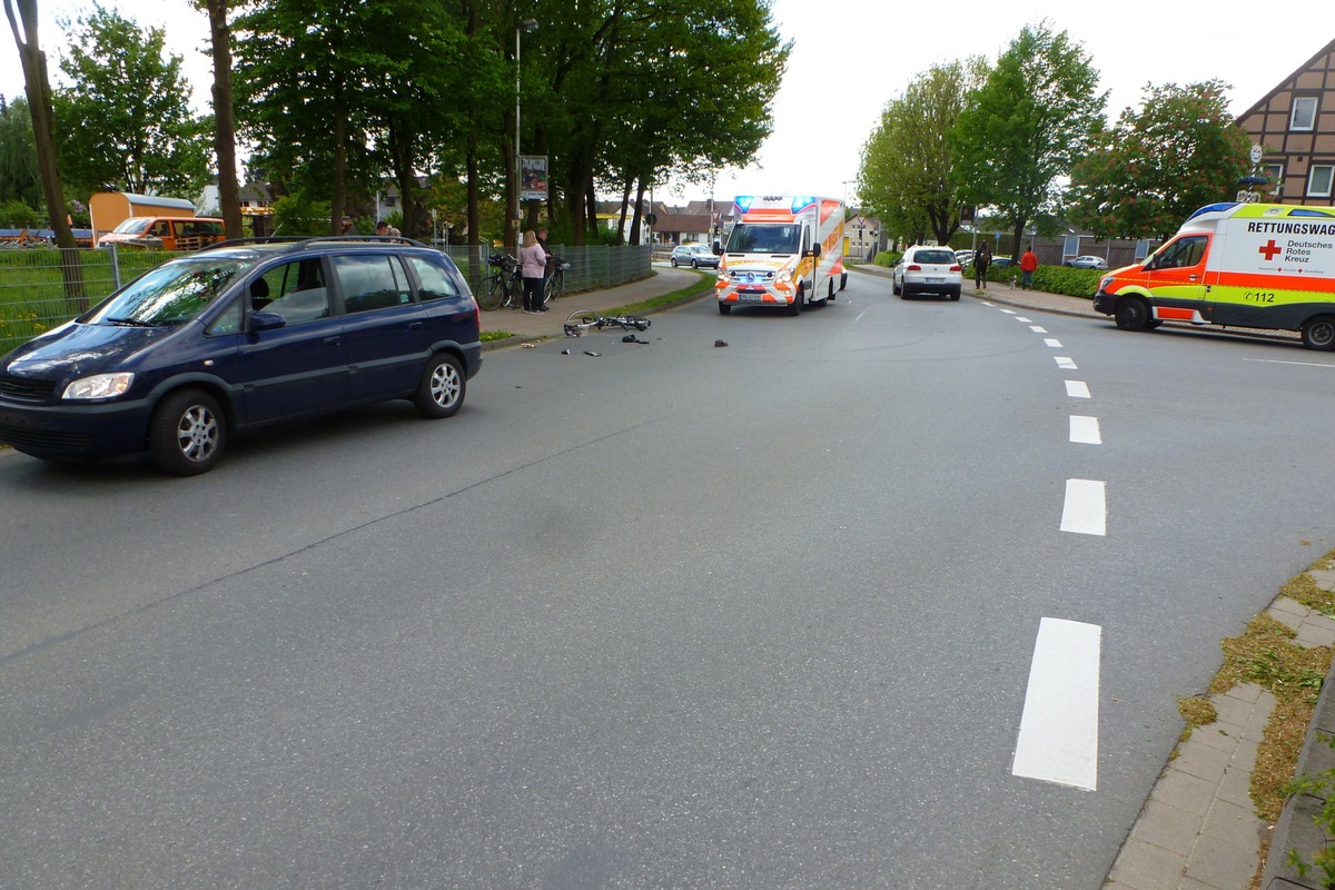 POL-NOM: Verkehrsunfall mit schwer verletzten Radfahrer