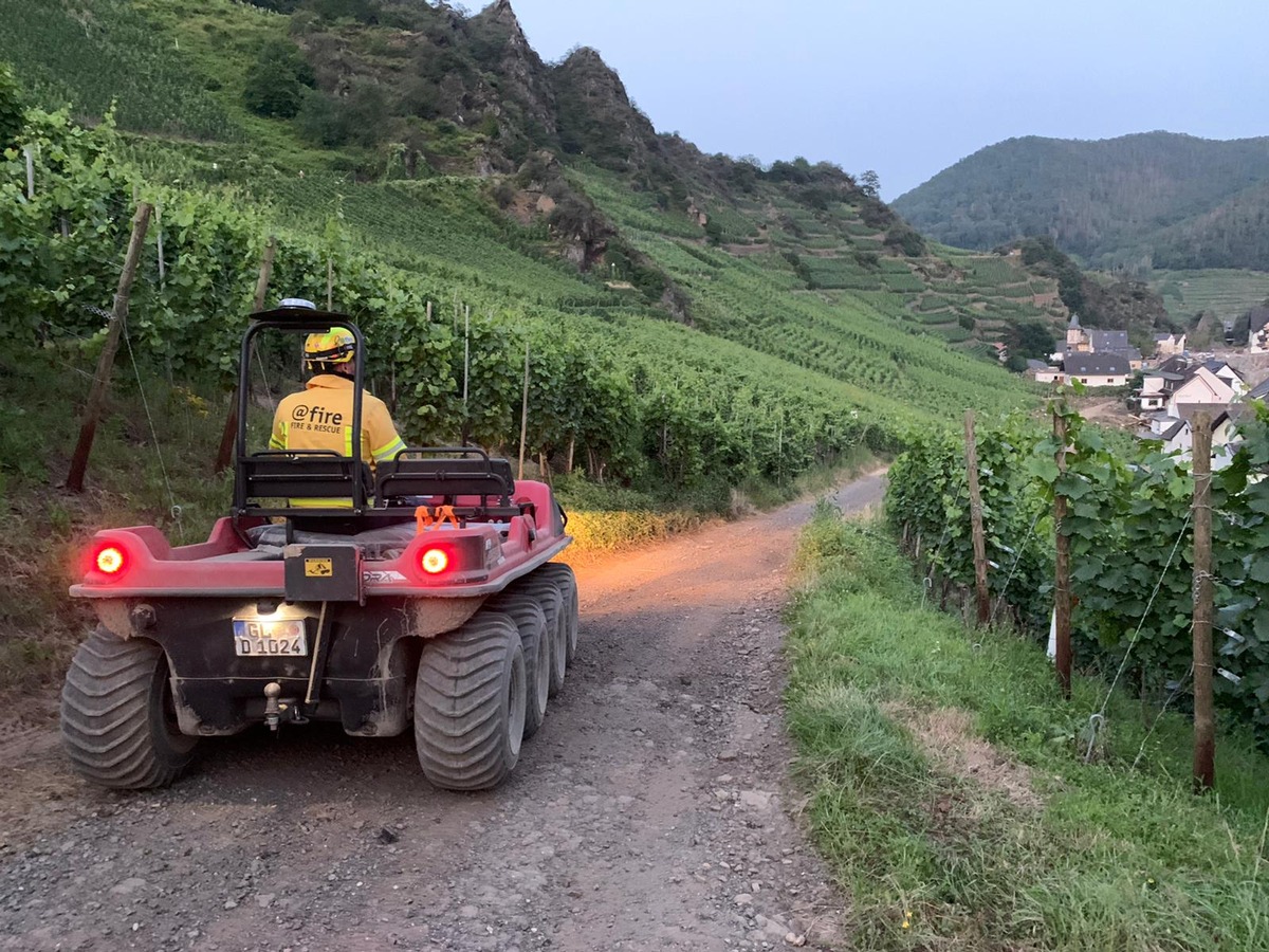 Internationale Katastrophenhelfer*innen weiterhin im Hochwassereinsatz im Landkreis Ahrweiler