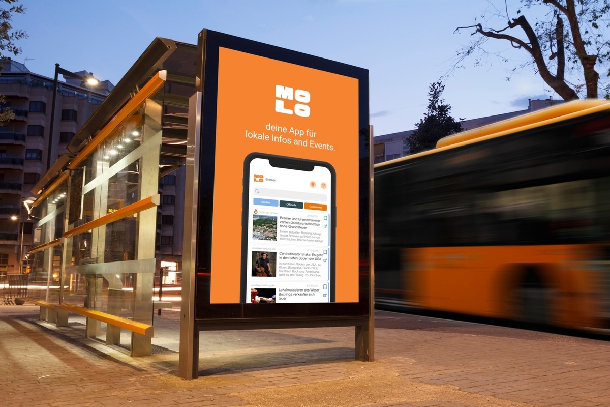 Lokale Nachrichten-App molo: Neue Funktionen, neue Städte