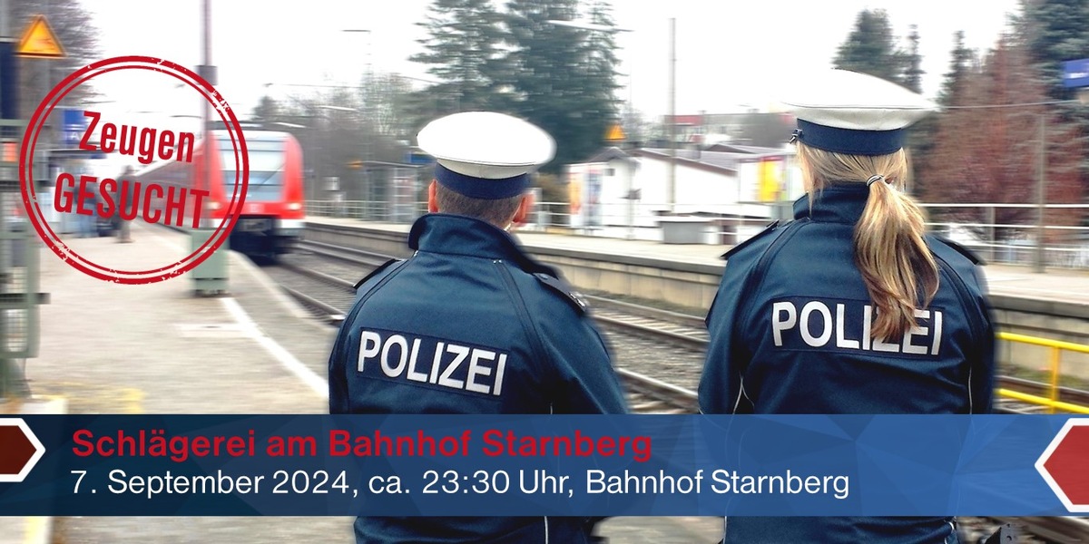 Bundespolizeidirektion München: Schlägerei am Bahnhof Starnberg / Bundespolizei sucht Zeugen