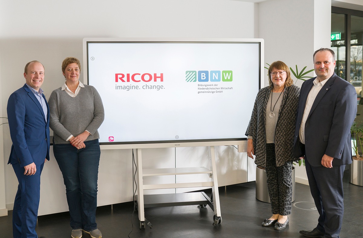 Neue Partnerschaft: Ricoh und das Bildungswerk der Niedersächsischen Wirtschaft treiben gemeinsam die Umsetzung des &quot;DigitalPakt Schule&quot; in Niedersachsen voran