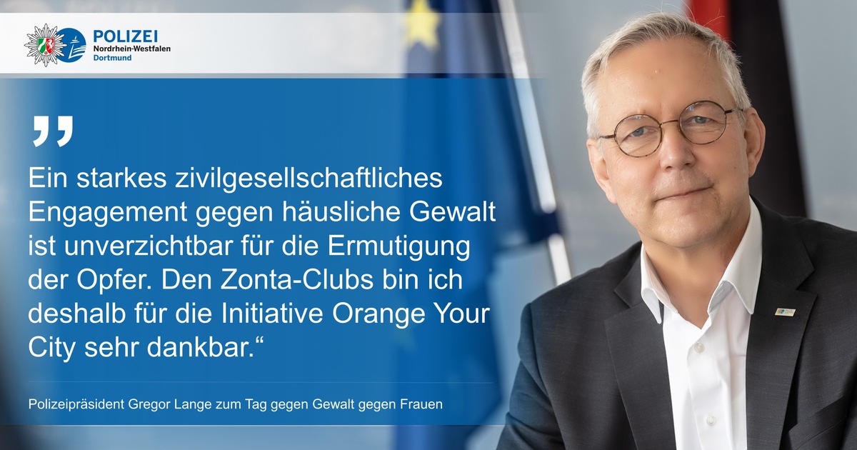 POL-DO: Orange Your City 2022: Klares Nein zur Gewalt gegen Frauen