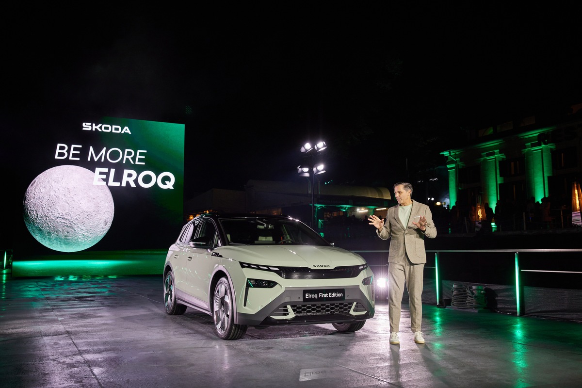 Weltpremiere des neuen Škoda Elroq: Pressematerial und Highlight-Video der Enthüllung