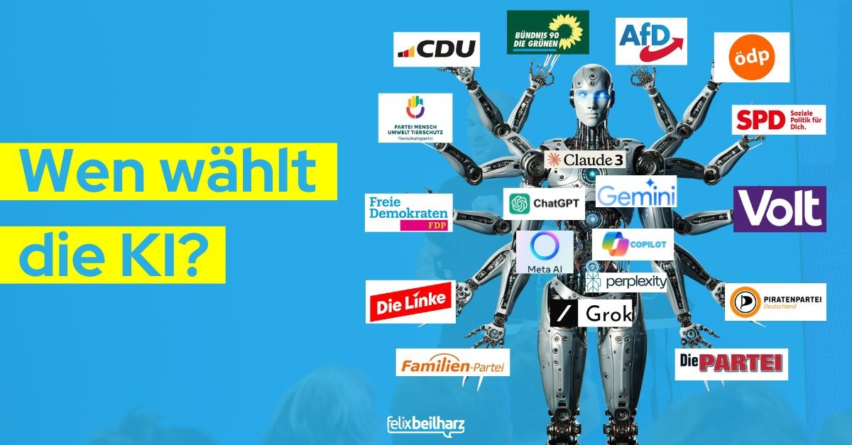 Eindeutiges Ergebnis: So würden KI-Tools bei der Europawahl wählen / Künstliche Intelligenz lehnt besonders eine Partei klar ab