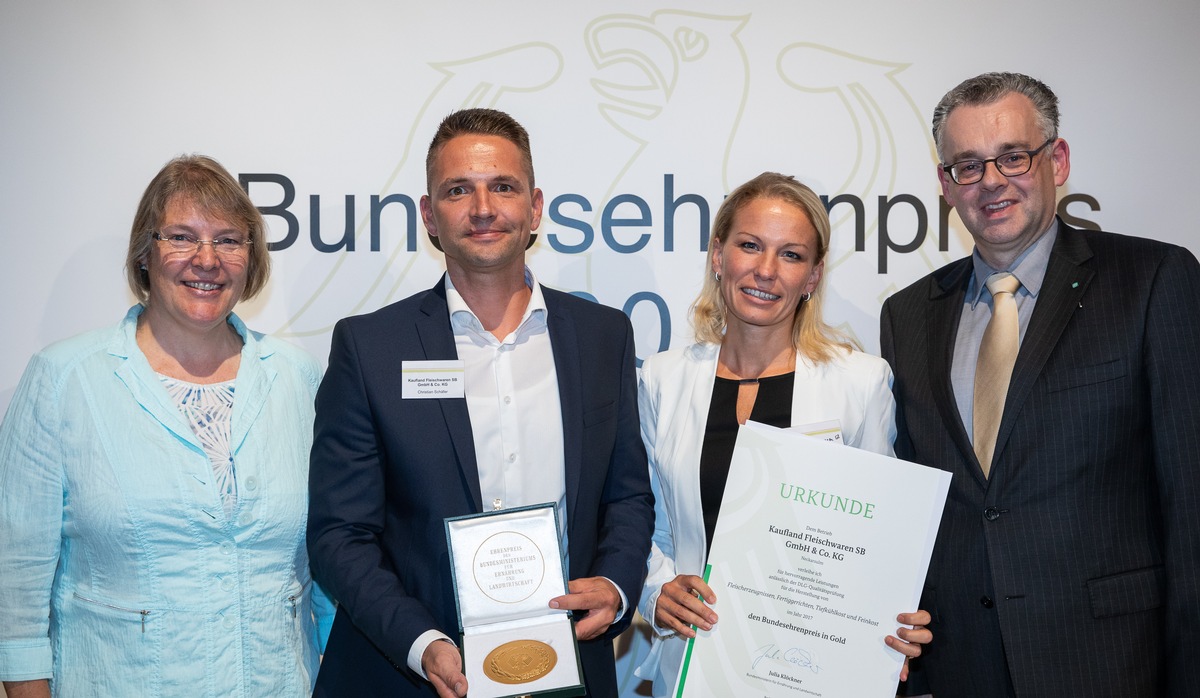 Bundesehrenpreis in Gold für Kaufland Fleischwaren aus Neckarsulm